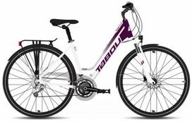 Dviratis Tabou Kinetic 3 W white-burgundy-M / 19"