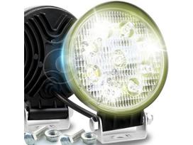 LED Darbinis žibintas 27W (9 LED), 12V-24V, prožektorius