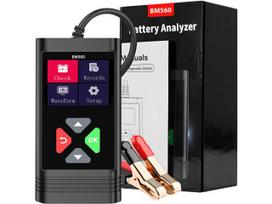 Skaitmeninis automobilinių akumuliatorių testeris su LCD ekranu, 6V-20V