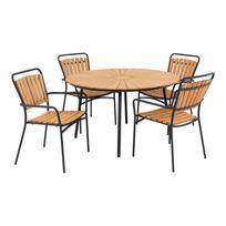 Lauko baldų komplektas CLEVELAND Garden Set Natūralus medis