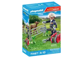 PLAYMOBIL ACTION HEROES Ugniagesių misija: gyvūnų gelbėjimas 71467
