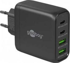Įkroviklis Goobay Multiport fast įkrovimo stotelė USB-C PD (68 W), juodas