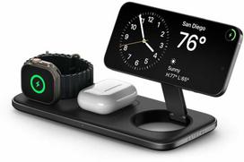 SATECHI Qi2 Trio Wireless Charging Pad - su A,C,G tipo kištukais