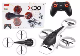 Lean Toys Nuotoliniu būdu valdomas dronas X38 SYMA baltas