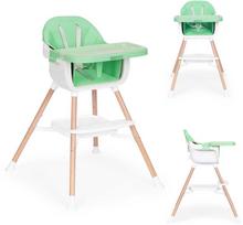 ECOTOYS 2 viename maitinimo kėdutė kūdikiams, žalia