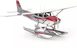 METAL EARTH Metalinė 3D dėlionė - Cessna 182 floatplane lėktuvas
