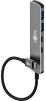 „Goobay Slim“ 4 prievadų USB šakotuvas, USB-C™ į USB-C™/USB-A, 5Gb/s