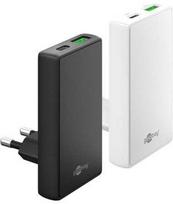 Įkroviklis Goobay Dvigubas USB-C PD GaN 90 Plokščias Greitas Įkroviklis (45W) Baltas