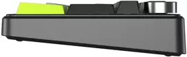 F99 Pro Juodas+Pilkas+Žalias GrayWood RGB AULA gasket klaviatūra