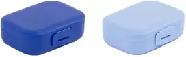 Stačiakampiai užkandžių indeliai 2 x 250 ml – 2 vnt. „Sky+Cobalt“ / „Amuse“