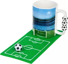 Sprintigo Puodelis su futbolo vartais, mini kamuoliu ir silikonine padėkliuke, nuo 3 metų