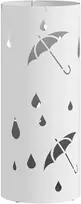 Aosom Skėčių stovas 17x41 cm baltas plienas
