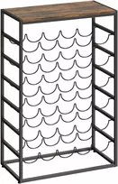 Aosom Vyno stovas 59x30x88,5 cm Rudas metalas