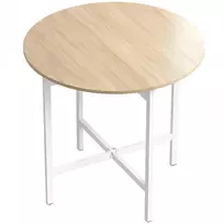 Aosom Valgomojo stalas 80x80x76 cm natūralaus medžio sulankstomas