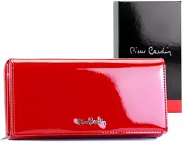 Moteriška piniginė Pierre Cardin 07 SHINY 121 raudona