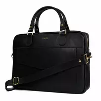 Gold Genuine leather woman s laptop bag FL25 juodas with snake pattern