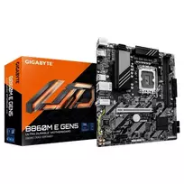 Pagrindinė plokštė Gigabyte B860M E GEN5 | Processor family Intel | Processor socket LGA1851 | DDR5 | Number of SATA connectors 4 | Supported hard disk drive interfaces SATA, M.2