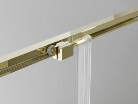 Mexen Exo stumdomosios dušo durys 125 cm, permatomos, auksinės - 8151-125-000-50-00