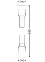 Mexen dušo žarna 125 cm, chromas - 79425-00, 125 cm