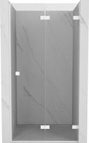Mexen Lunar-F sulankstomos dušo durys dešinės 60 cm, skaidrios, baltos - 836-060-000-20-00-P