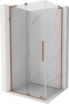 Mexen Velar L stumdomos dušo durys 90 x 85 cm, skaidrios, šlifuotas varis - 871-090-085-03-65