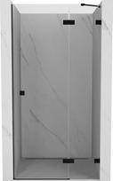 Mexen Lunar dešinės pusės dušo durys, atidaromos, 115 cm, skaidrios, juodos - 834-115-000-70-00-P
