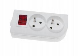 Dvigubas prailginimo laidas su jungikliu ir įžeminimu Gn-20w