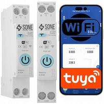 Wifi Din bėgelio jungiklis su energijos matuokliu ir apsauga