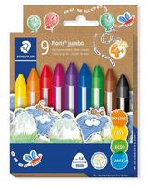 Staedtler Noris Jumbo vaško kreidelės, 9 spalvos
