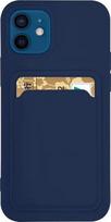 Kortelių dėklas Silikoninis dėklas Piniginė su kortelių kišenėle Dokumentai, skirtas Samsung Galaxy S22+ (S22 Plus) Navy Blue