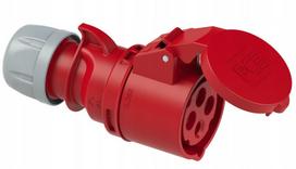 Lizdas 16a 4p 400v Ip44 raudonas, trifazis