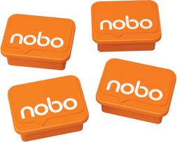 NOBO whiteboard magnets, 4 pieces, orange (1905327)