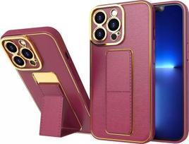 Naujas iPhone 12 dėklas su stovu raudonos spalvos