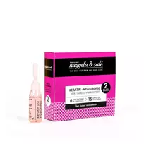 Nuggela  AND  Sule Set Duo, Keratin Hyaluronic Hair Treatment Conditioner, Repairing  AND  Strengthening, for Damaged Hair, 2 pcs, 10 ml