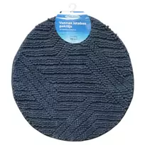 Baltic Aqua Bathroom mat D70cm Square, grey
