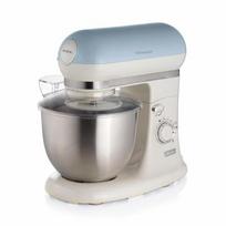Ariete 1588 Vintage Mixer, Planetary Mixer for bread, pizza, cakes, and pastries, 5.5 L Capacity, 7 speeds, 2400 Watts, Pastel Blue
