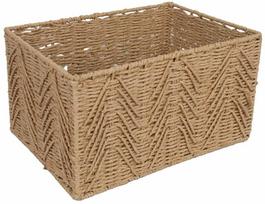 Krepšelis Home4you Max Sara 87387, popierius/metalas, 36 cm x 26 cm, ruda sp.