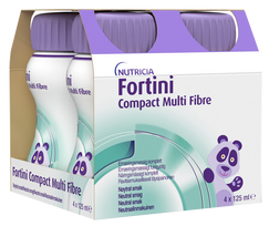 NUTRICIA FORTINI Compact Multi Fibre (neutralaus skonio), 125ML gėrimas, 4 vnt.