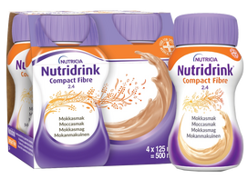 NUTRICIA NUTRIDRINK Compact fibre (moka kavos skonio), 125ML gėrimas, 4 vnt.