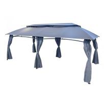 Pavėsinė 4LIVING Gazebo Assen, 300 x 275 x 600 cm, su tinkleliu nuo uodų, pilkos sp.