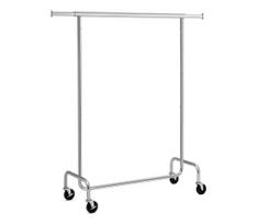 Mobilus drabužių stovas JEAN 110/150x160x45 cm sidabrinė