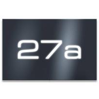 Metzler LED apšviečiamas 3 skaitmenų namo numerio ženklas iš nerūdijančio plieno antracito spalvos