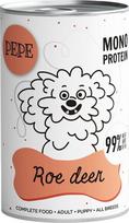 Šlapias šunų maistas Pepe Mono Protein, elnienos mėsa, 0.4 kg