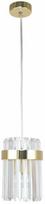 Šviestuvas lubų Light Prestige Vetro LP-2910/1P GD, E14, 1 x 40 W, skaidri sp./aukso sp.