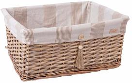 Krepšelis Home4you Willi Stripe 61041, medvilnė/gluosnis, 48 cm x 38 cm
