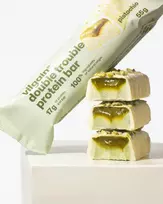 Double Trouble Protein Bar Pistachios – Traškus baltyminis batonėlis su pistacijomis | Vilgain | 55 g
