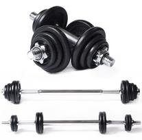 Tunturi Barbell/Dumbbell set, 20kg, Iron