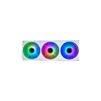 Korpuso aušintuvas Thermalright 120mm TL-M12QRW-S X3 (BALTI) INFINITY MIRROR ARGB EASY CONNECT FAN Atvirkštiniai (Reverse)