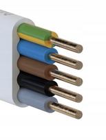 Ydyp 5x6mm² 450/750v instaliacinis kabelis, 1m