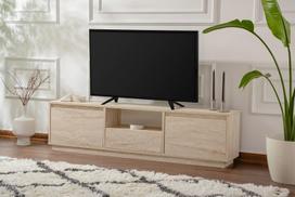TV staliukas Vanguard Travertine, 160x42x29.5 cm, smėlio spalvos
